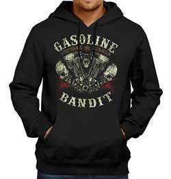 Gasoline Bandit Original Biker Hoodie Kapuzen-Pullover: Vintage Rider-M von Gasoline Bandit