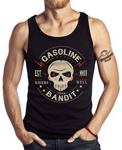 Gasoline Bandit Original Hot Rod Biker Tank-Top: Riders from Hell-M von Gasoline Bandit