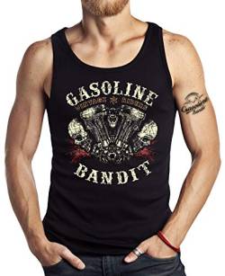 Gasoline Bandit Original Hot Rod Biker Tank-Top: Vintage Rider-L von Gasoline Bandit