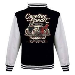 Gasoline Bandit Rockabilly Baseball College Jacke - Hot Rod Traditional L von Gasoline Bandit