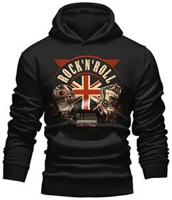 Gasoline Bandit Rockabilly Biker Racer Kapuzen-Hoodie - Old School Rock'n Roll 2XL von Gasoline Bandit