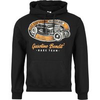 Gasoline Bandit - Rockabilly Kapuzenpullover - Hot Rod Garage - L bis 4XL - für Männer - Größe 3XL - schwarz von Gasoline Bandit