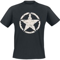 Gasoline Bandit - Rockabilly T-Shirt - Army Star - S bis 4XL - für Männer - Größe 3XL - schwarz von Gasoline Bandit