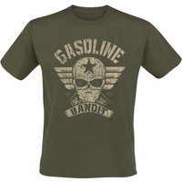 Gasoline Bandit - Rockabilly T-Shirt - Classic Logo - S bis XXL - für Männer - Größe M - oliv von Gasoline Bandit
