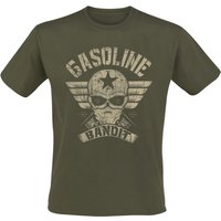 Gasoline Bandit - Rockabilly T-Shirt - Classic Logo - S bis XXL - für Männer - Größe S - oliv von Gasoline Bandit