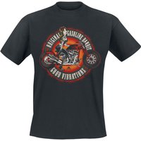 Gasoline Bandit - Rockabilly T-Shirt - Good Vibrations - S bis 3XL - für Männer - Größe XXL - schwarz von Gasoline Bandit