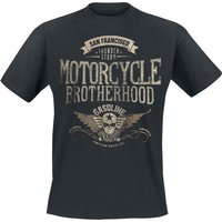 Gasoline Bandit - Rockabilly T-Shirt - Motorcycle Brotherhood - M bis XXL - für Männer - Größe M - schwarz von Gasoline Bandit