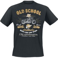 Gasoline Bandit - Rockabilly T-Shirt - Old School Cafe Racer - S bis 4XL - für Männer - Größe M - schwarz von Gasoline Bandit