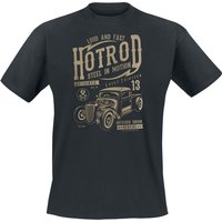 Gasoline Bandit - Rockabilly T-Shirt - Steel in Motion - S bis XXL - für Männer - Größe S - schwarz von Gasoline Bandit