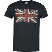 Gasoline Bandit - Rockabilly T-Shirt - Union Jack - S bis XXL - für Männer - Größe S - schwarz von Gasoline Bandit