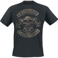 Gasoline Bandit - Rockabilly T-Shirt - Vintage Ride - S bis 4XL - für Männer - Größe S - schwarz von Gasoline Bandit