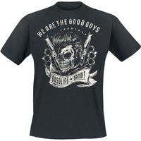 Gasoline Bandit - Rockabilly T-Shirt - We Are The Good Guys - S bis XXL - für Männer - Größe L - schwarz von Gasoline Bandit