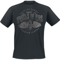 Gasoline Bandit - Rockabilly T-Shirt - Wheels Of Fire - S bis 4XL - für Männer - Größe XXL - schwarz von Gasoline Bandit