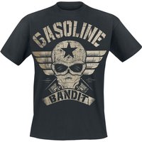 Gasoline Bandit - Rockabilly T-Shirt - Wing Logo - S bis XXL - für Männer - Größe S - schwarz von Gasoline Bandit