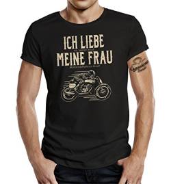 Gasoline Bandit T-Shirt original Biker Racer Design: Ich Liebe Meine Frau M von Gasoline Bandit