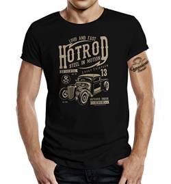 Gasoline Bandit T-Shirt original Hot Rod Rockabilly Racer Design: Steel in Motion L von Gasoline Bandit