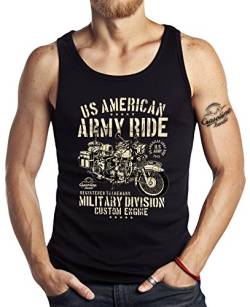 Gasoline Bandit US-Army Military Biker Tank Top: Army Ride von Gasoline Bandit