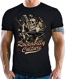 Rock'n Roll Fan T-Shirt: Rockabilly Culture von Gasoline Bandit