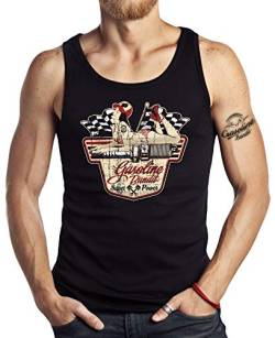 Rockabilly Hot Rod Tank Top Muskel-Shirt: Superpower von Gasoline Bandit