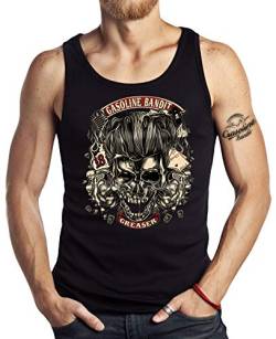 Rockabilly Tank Top Muskel-Shirt: Greaser 2XL von Gasoline Bandit