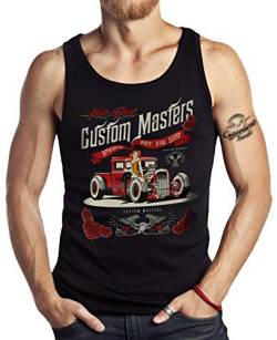 Rockabilly Tank Top Muskel-Shirt: Hot Rod Shop L von Gasoline Bandit