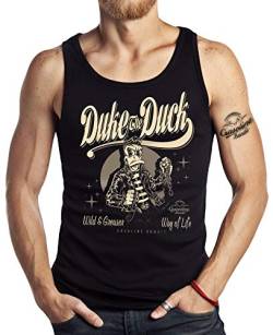 Rockabilly Tank Top Muskel-Shirt: Old School Rock'n' Roll Duke The Duck 2XL von Gasoline Bandit