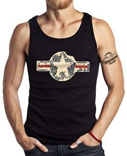 Tank Top Muskel-Shirt für Military US Army Fans: USAF Vintage 2XL von Gasoline Bandit