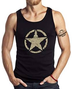 Tank Top Muskel-Shirt: US-Army Star M von Gasoline Bandit