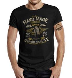 US Muscle Car Racer Biker T-Shirt: Hand Made Repair Service 4XL von Gasoline Bandit