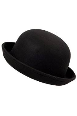 Gaswug Kleiner schwarzer Hut mit Dome von Gaswug