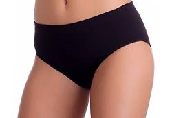 Gatta Bikini Queenie - Underwear Seamless Bikini Slip Pantie - 3er Vorteilspack - Größe S (34-36) - Black-schwarz von Gatta