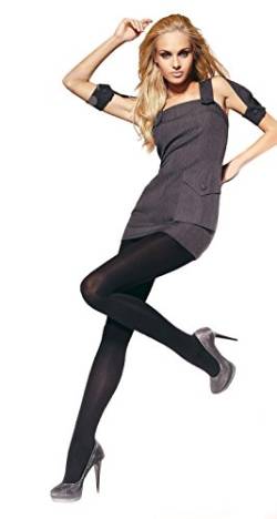 Gatta Damen Strumpfhose blickdicht 100den (896) - klassische Strumpfhose schwarz elastisch bequem komfortabel - Größe 5-XL - Nero von Gatta