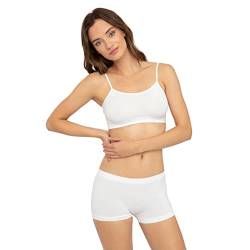Gatta Short Viki - Underwear Seamless Short Pantie Bikini - 3er Vorteilspack - Größe L (42-44) - White-weiß von Gatta