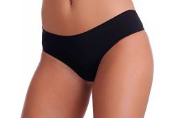 Gatta Sport String Sisi - Underwear Seamless String Tanga - 3er Vorteilspack,Schwarz,L (42-44) von Gatta