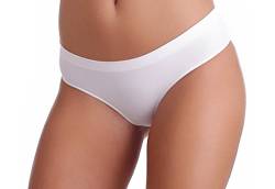 Gatta Sport String Sisi - Underwear Seamless String Tanga - 3er Vorteilspack,Weiß,L (42-44) von Gatta
