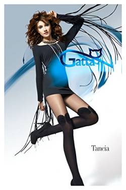 Gatta Tancia 04 - Top modische sexy trendy gemusterte Strumpfhose - Größe M - Nero von Gatta