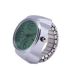Gatuida Digitale Ringuhr Ziffern Vintage-Uhr Geschenke für kleine Geschenke Damenuhren Fingeruhr aus Edelstahl Unisex-Ringuhr koreanische Mode Anschauen Silberne Schale Männer und Frauen von Gatuida
