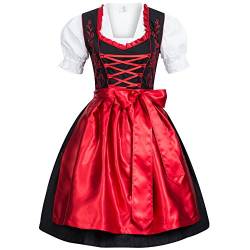 Gaudi-Leathers SW2585FILIRT Damen Dirndl, Schwarz (Rot 050), 44 von Gaudi-Leathers