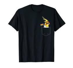 Cockatiel Bird Pocket LGBTQ Rainbow Flag Gay Pride Ally T-Shirt von Gay Pride Shirts LGBTQ Ally LGBT Men Women Gift