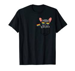 French Bulldog Frenchie Dog Pocket LGBTQ Rainbow Gay Pride T-Shirt von Gay Pride Shirts LGBTQ Ally LGBT Men Women Gift