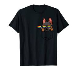 German Shephers Dog Pocket LGBTQ Rainbow Flag Gay Pride Ally T-Shirt von Gay Pride Shirts LGBTQ Ally LGBT Men Women Gift