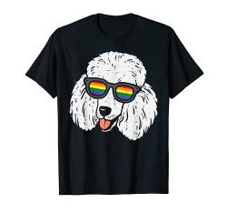 Poodle Dog LGBTQ Rainbow Flag Gay Pride Ally Dog Lover T-Shirt von Gay Pride Shirts LGBTQ Ally LGBT Men Women Gift