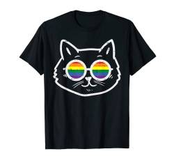 Purride Cat Kitten LGBTQ Rainbow Flag Gay Pride Ally Feline T-Shirt von Gay Pride Shirts LGBTQ Ally LGBT Men Women Gift