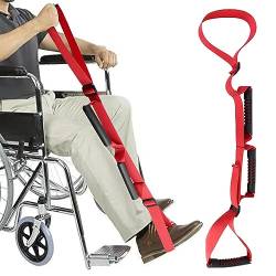 1pc Long Bein Lifter Einstellbarer tragbarer Hub -Aid -Zugwiderstand Hüftersatzhilfen mit gepolsterten Handgriffen Fußschleife für Rollstuhl, Bett, Auto von Gcroet