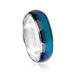 Emotion Gefühl Magic Ring Mood Ring Farbveränderbarer Legierungs Ring Farben änderndes Finger Passende Ringe Schmuck für Männer Frauen von Gcroet