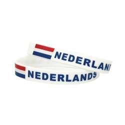 1PC Land Welt Flagge Logo Sport Silikon Armband Nationalen Fußball Fans Elastische Armbänder Armreifen Souvenir Geschenk (Color : Nederlands_20cm) von GeRRiT