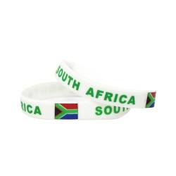 1PC Land Welt Flagge Logo Sport Silikon Armband Nationalen Fußball Fans Elastische Armbänder Armreifen Souvenir Geschenk (Color : South africa_20cm) von GeRRiT