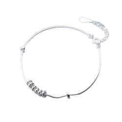 GeRRiT S925 Silber Armband Koreanisch Personalisierte Kleine Kreis Armband Glatte Schlange Knochen Kette Armband, S925 Silber Armband von GeRRiT