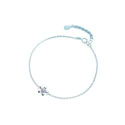 GeRRiT S925 Silber Armband Modische Süße Blume Armband Personalisierte Fünf Blütenblatt Blume Armband Schmuck, S925 Silber Armband von GeRRiT