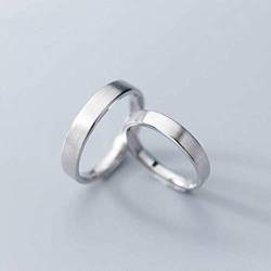 GeRRiT S925 Silber Paar Ringe Männer- und Frauenprofil Yuela Si Handseitig Verstellbarer Schmuckein Paar, Paar, von GeRRiT